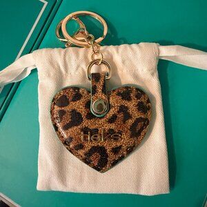 Tieks by Gavrieli Leopard Leather Heart Keychain